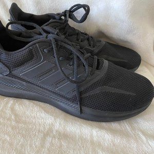 EUC Adidas Men's Black Falcon Sneakers  Size 9 1/2